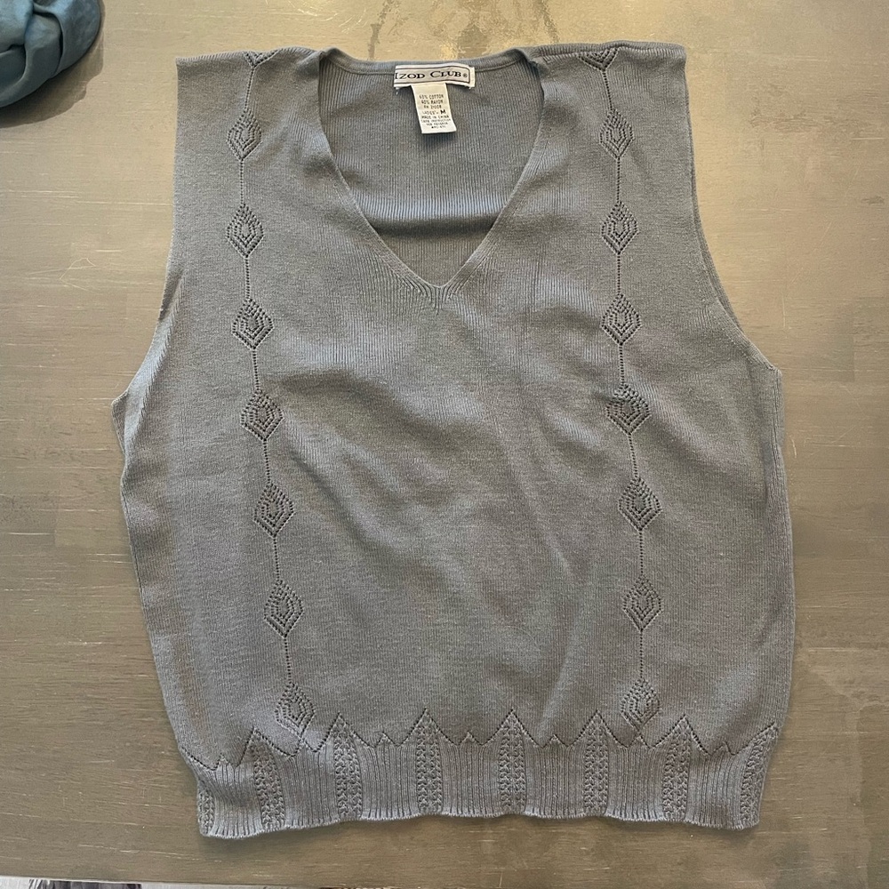 Vintage blue sweater vest